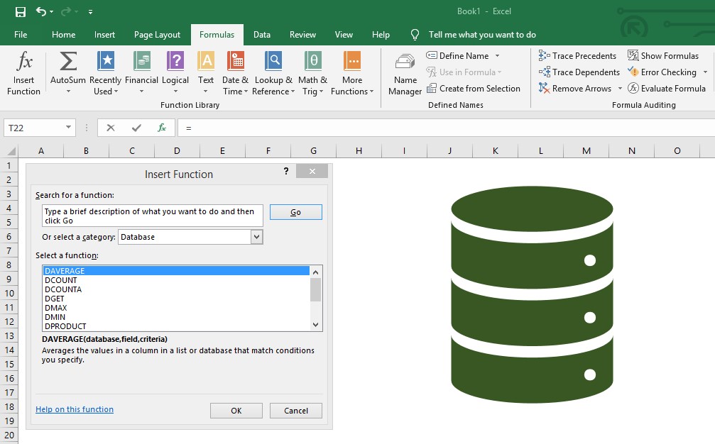 excel database function